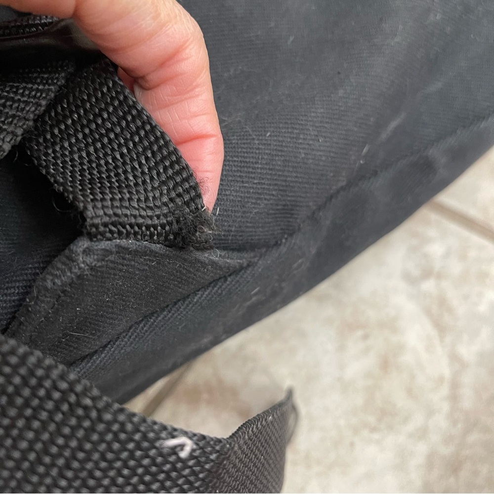 Fiocci Black‎ Made In Italy Backpack  Pockets Leather & Canvas Adjustable Straps - Picture 14 of 14